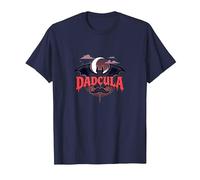 Dadcula : Moustache de Chauve-Souris Vampire effrayante pour Halloween T-Shirt, Homme, Bleu Marine, S