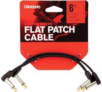 Planet Waves Câble patch plat PW-FPRR-206 à angle droit 15 cm double