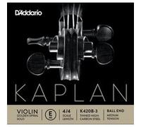 D'Addario And Co 4/4 Kaplan Corde Mi Medium/acier PLEIN-a Boule Cordes violon G