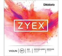 D'Addario And Co 4/4 Zyex Jeu Medium/re File Argent Cordes violon G