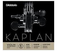 CORDE SEULE (MI) POUR VIOLON KAPLAN GOLDEN SPIRAL SOLO EXTREMITE A BOUCLE MANCHE 4/4 TENSION MEDIUM