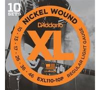 D'Addario And Co EXL110-10P Nickel Wound Regular Light Pack de 10 G