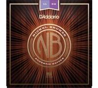 D'Addario Jeu de cordes folk NB1152 Nickel Bronze Custom Light 11-52