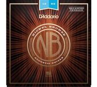 D'Addario – Cordes guitare acoustique NB1252BT – Nickel Bronze, tension équilibrée (Light) 12-52