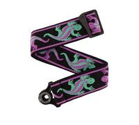 D'Addario Auto Lock Vintage Planet Waves, Lézards vert/violet