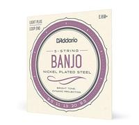 D'Addario EJ60+ Light+ 9.5-20 - Jeu de cordes Banjo 5 cordes plaqué nickel