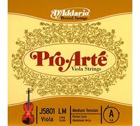 D'Addario Bowed Corde seule (La) pour alto D'Addario Pro-Arte, « Long Scale », tension Medium