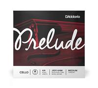 D'Addario Bowed Corde seule (La) pour violoncelle D'Addario Prelude, manche 4/4, tension Medium J1011 4/4M Rouge
