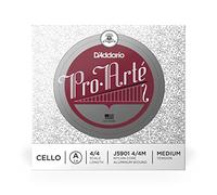 D'Addario Bowed Corde seule (La) pour violoncelle D'Addario Pro-Arte, manche 4/4, tension Medium