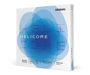D'Addario Bowed Jeu de cordes pour contrebasse orchestre D'Addario Helicore manche 3/4 tension Medium