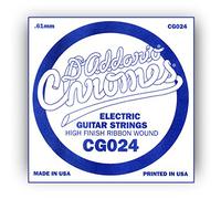 D'Addario CG024 Corde seule à filet plat pour guitare électrique Calibre .024