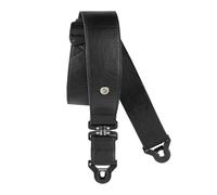 D'Addario confort Leather VERROUILLAGE AUTOMATIQUE Swivel Strap, Noir