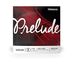 D'Addario Corde de Mi Prelude pour Violon, Taille 4/4, Tension Moyenne | Les cordes Prelude offrent un son chaleureux, une excellente réponse à l’archet et une grande durabilité.