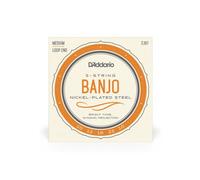 EJ61 JEU DE CORDES EN NICKEL POUR BANJO 5 CORDES 10-23 MEDIUM