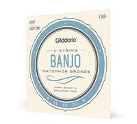 D'Addario Jeu de cordes pour banjo 5 cordes EJ69 Phosphore Bronze 9-20 light