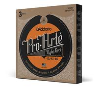 D'Addario Cordes pour guitare classique EJ43-3D Tension légère Pack de 3 jeux