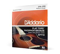D'Addario Jeu de cordes guitare resophonic EFT13 Flat Top Medium 16-56