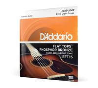D'Addario Cordes Flat Tops Phosphor Bronze EFT15, 10-47