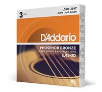 EJ15-3D PHOSPHOR BRONZE EXTRA LIGHT 10-47 PACK DE 3