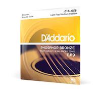 D'Addario Cordes guitare EJ19 Bronze phosphoreux – aigus légers / graves moyens 12-56