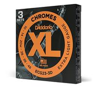 D'Addario Cordes pour guitare électrique ECG23-3D 10-48 – Pack de 3 jeux