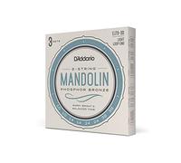 D'Addario Cordes Mandoline Phosphor Bronze EJ73-3D, 10-38, Pack de 3