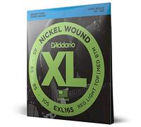 D'Addario Cordes pour basse EXL165 – Custom Light 45-105, échelle longue, nickel