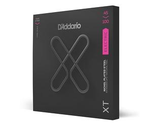 D'Addario Cordes XT pour basse XTB45100, acier plaqué nickel, Regular Light, diapason long, 45-100
