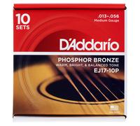EJ17-10P PACK DE 10 PHOSPHOR BRONZE MEDIUM 13-56
