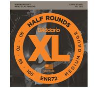 D'Addario Cordes pour guitare basse ENR72 Half Rounds Long Scale Medium 50-105 Jeu 4
