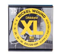 EXL125-10P NICKEL WOUND SUPER LT TOP/REG BTM PACK DE 10