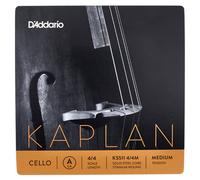 Corde de violoncelle D'Addario Kaplan - Corde A seule - KS511 4/4M - Cordes de violoncelle - Échelle 4/4, Tension moyenne