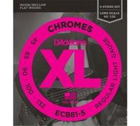 Cordes basse,5er,45-132, ECB81-5 Chromes,Filet plat