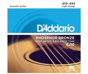 D'Addario EJ16-B25 Light 25 jeux - phosphore bronze - jeu guitare acoustique