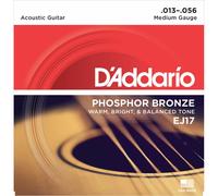 D'Addario EJ17 Cordes de Guitare Lot 013 " -056 " - Medium - pour Western