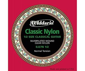 D'Addario EJ27N-1/2 tirant normal - Jeu de cordes pour guitare classique 1/2