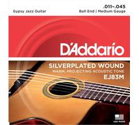 EJ83M GYPSY JAZZ SILVERPLATED WOUND BALL END MEDIUM 11-45
