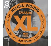 EXL110-3D NICKEL WOUND REGULAR LIGHT 10-46 PACK DE 3