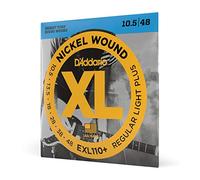 D'Addario EXL110+ Nickel Wound Electric Guitar Strings, Regular Light Plus, 10.5-48