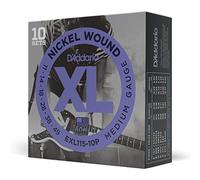 D'Addario EXL115-10P Nickel Wound Electric Guitar Strings, Medium/Blues-Jazz Rock, 11-49, 10 Sets