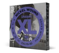EXL115-3D NICKEL WOUND MEDIUM 11-49 PACK DE 3