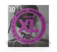 D'Addario EXL120-10P Nickel Wound Guitare Électrique Strings, Très Light, 9-42,