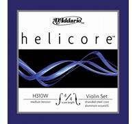 D'Addario H310W 4/4M-B10 - Jeu de cordes violon 4/4 Helicore - corde de mi filée, Medium (pack de 10)