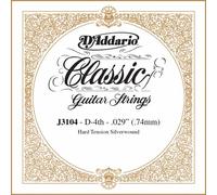D'Addario J3104 Quatrième Corde seule pour guitare classique rectifiée Dur