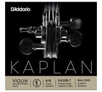 D'Addario K420B-7 - Corde seule (mi) violon 4/4 Kaplan, extrémité à boule, Extra-Heavy