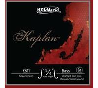D'Addario K611 3/4H - Corde seule (Sol) contrebasse Kaplan, manche 3/4, Heavy