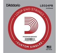 LE024PB, .024 - Corde au détail à boucle - phosphore bronze