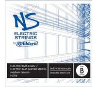 D'Addario NS716 - Corde seule (Si grave) contrebasse/violoncelle NS Electric, manche 4/4, Medium