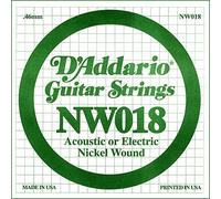 Corde au détail D'addario NW018 - guitare électrique - Filet rond 018