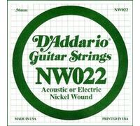 D'addario NW022 - Corde au détail Filet rond 022 pour guitare électrique G